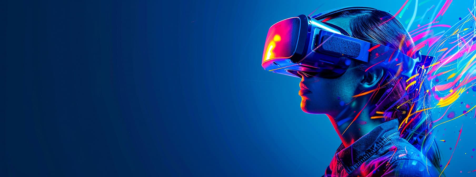 Person using a VR headset